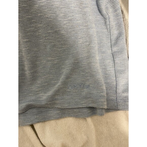 Orvis Striped Long Sleeve Tee Men Blue Rayon Lightweight Outdoor Sz L, Clean! - Picture 4 of 7